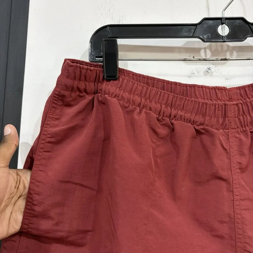 Vintage 90s Woolrich Red Tabasco Swim Shorts Size Large Beach Pockets
